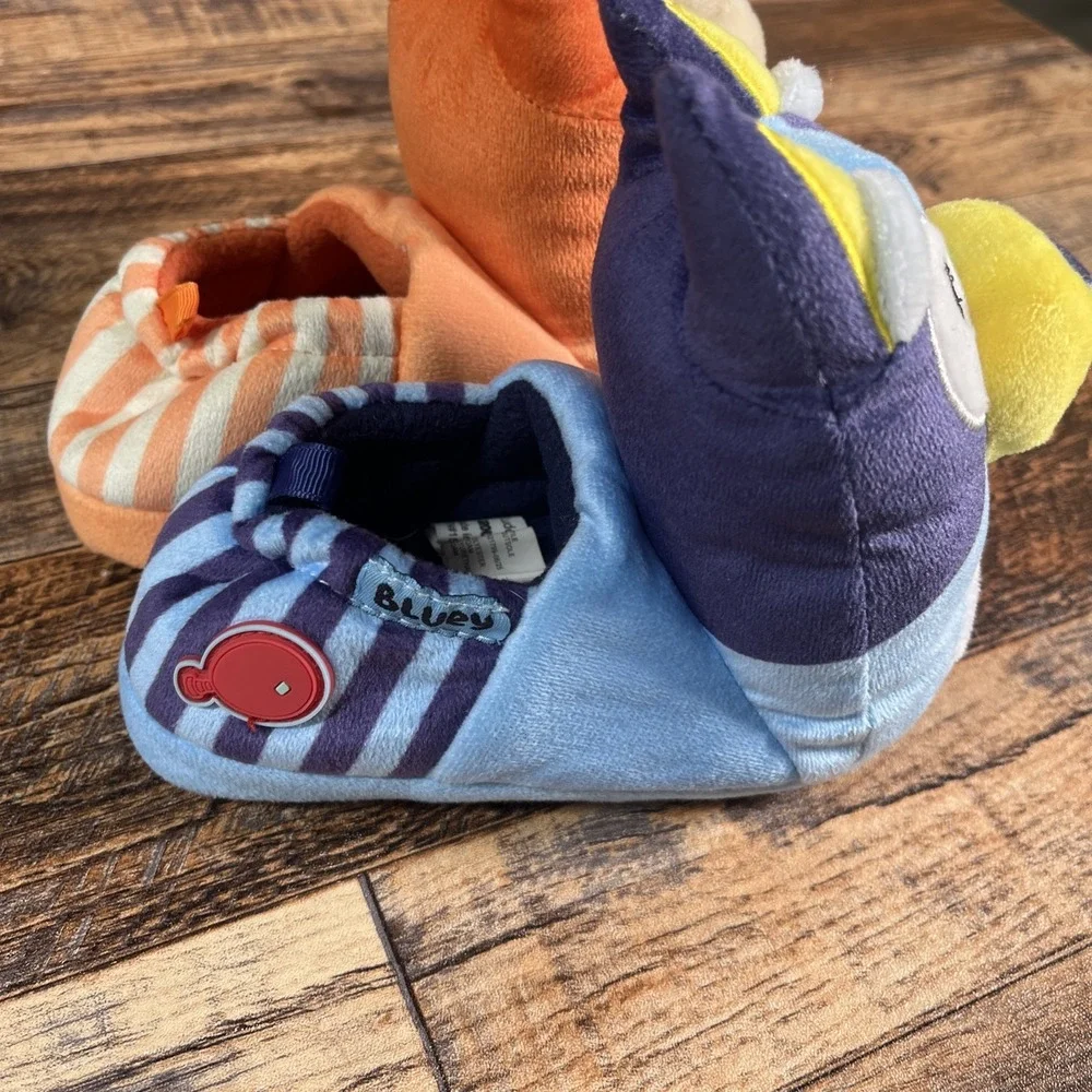 Bluey Bingo Slippers Toddler Size 7-8 Puppy Dog Cartoon Disney
